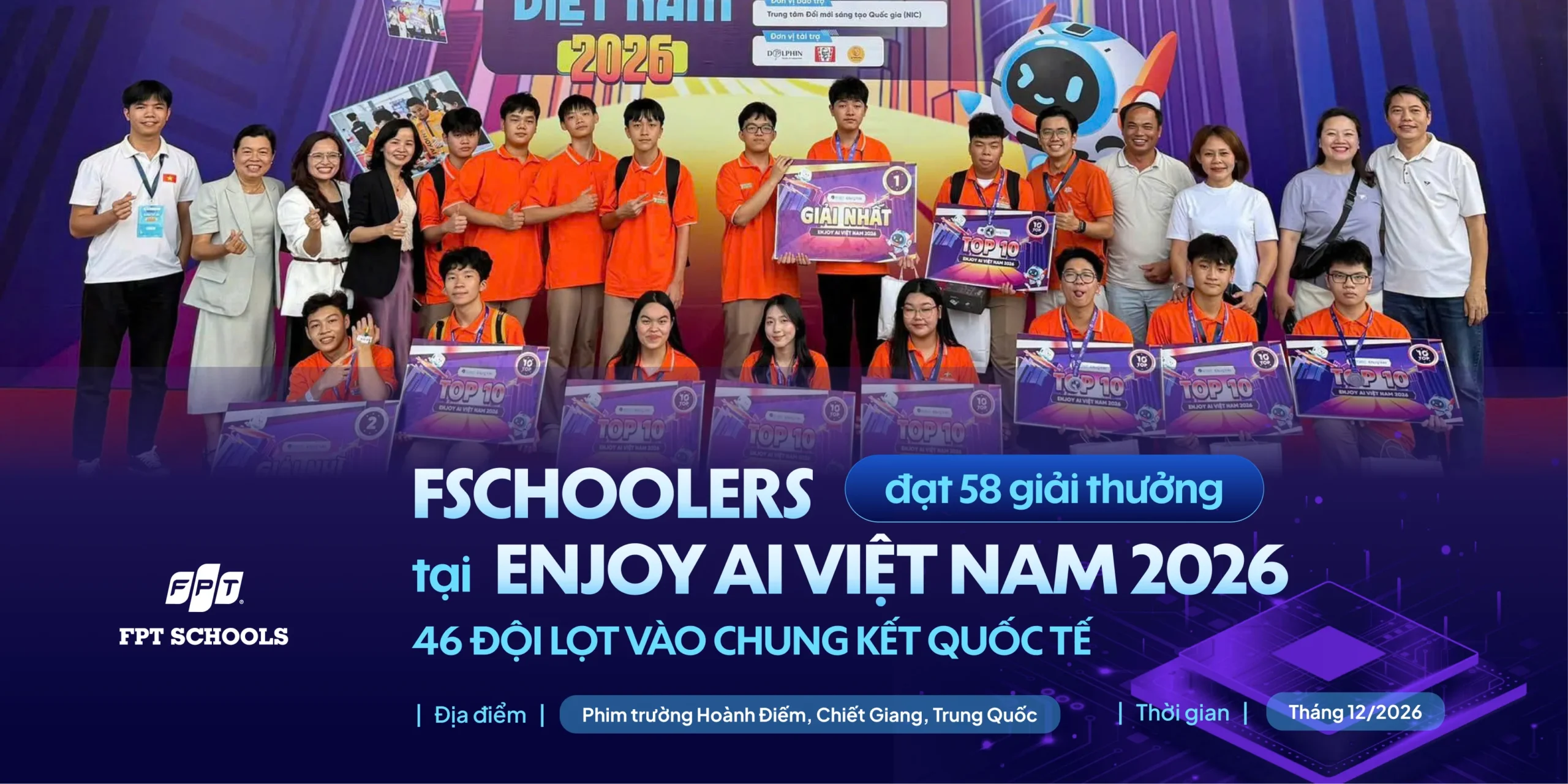 FPT Schools giành 58 giải thưởng tại Enjoy AI Việt Nam 2026 | FPT Schools