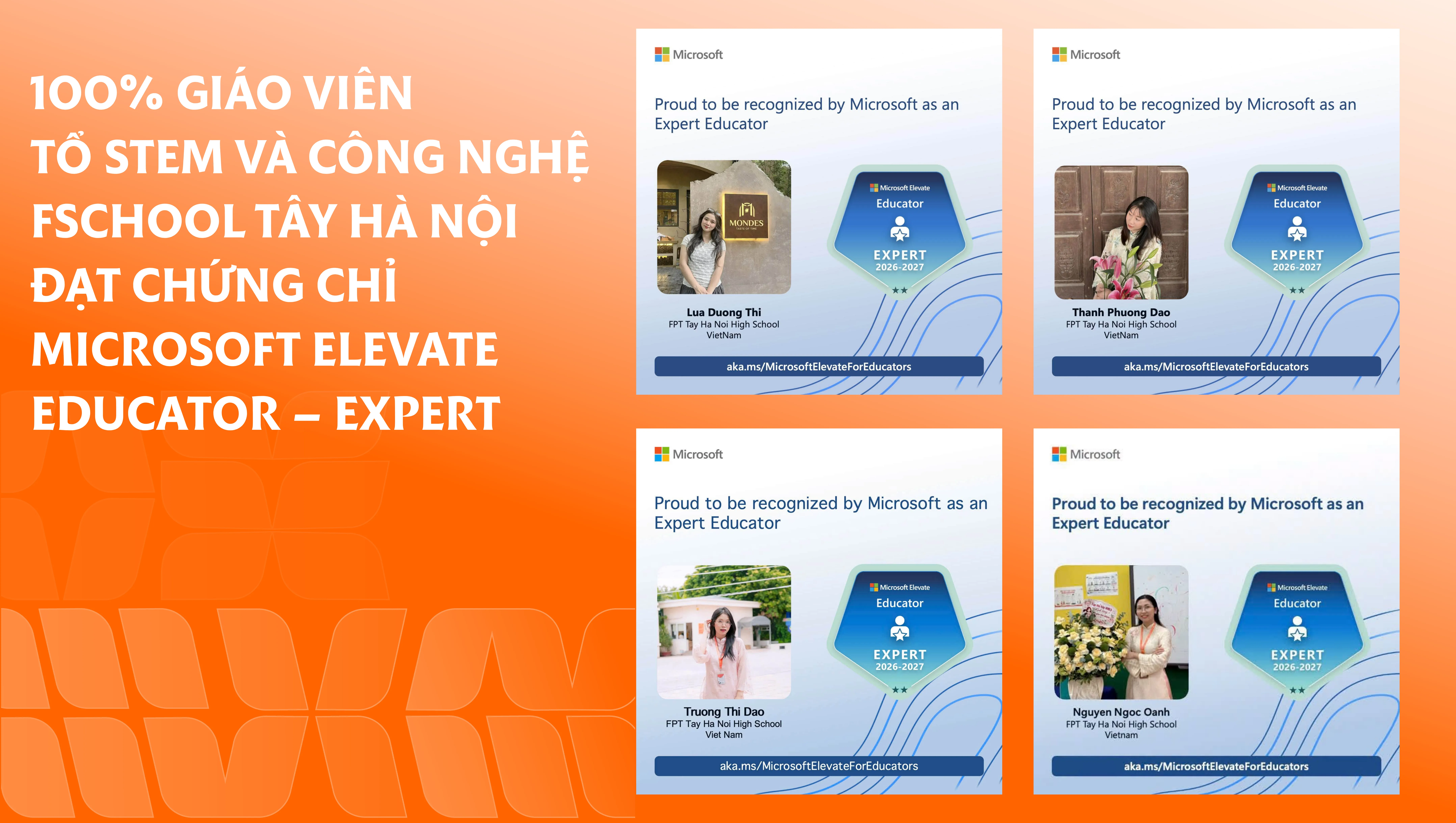 Các thầy cô FSchool Tây Hà Nội cùng lan tỏa tinh thần đổi mới, sáng tạo và ứng dụng công nghệ trong hành trình nâng cao trải nghiệm học tập cho học sinh.