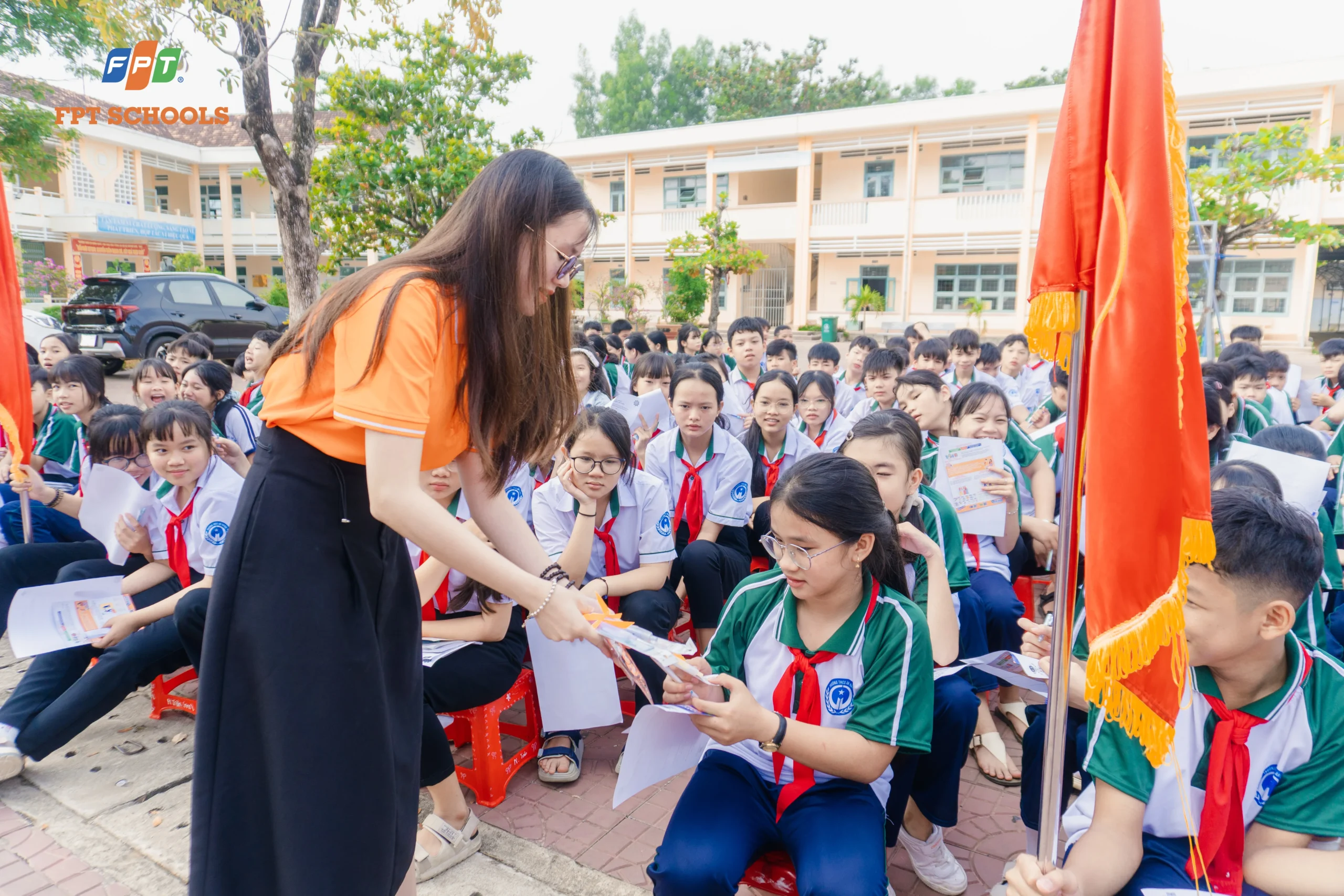 Ứng dụng AI trong học tập – Chuyên đề tại Trường THCS Ân Nghĩa - FPT Education Hoạt động kết nối giáo dục giữa Trường THPT FPT Quy Nhơn và Trường THCS Ân Nghĩa