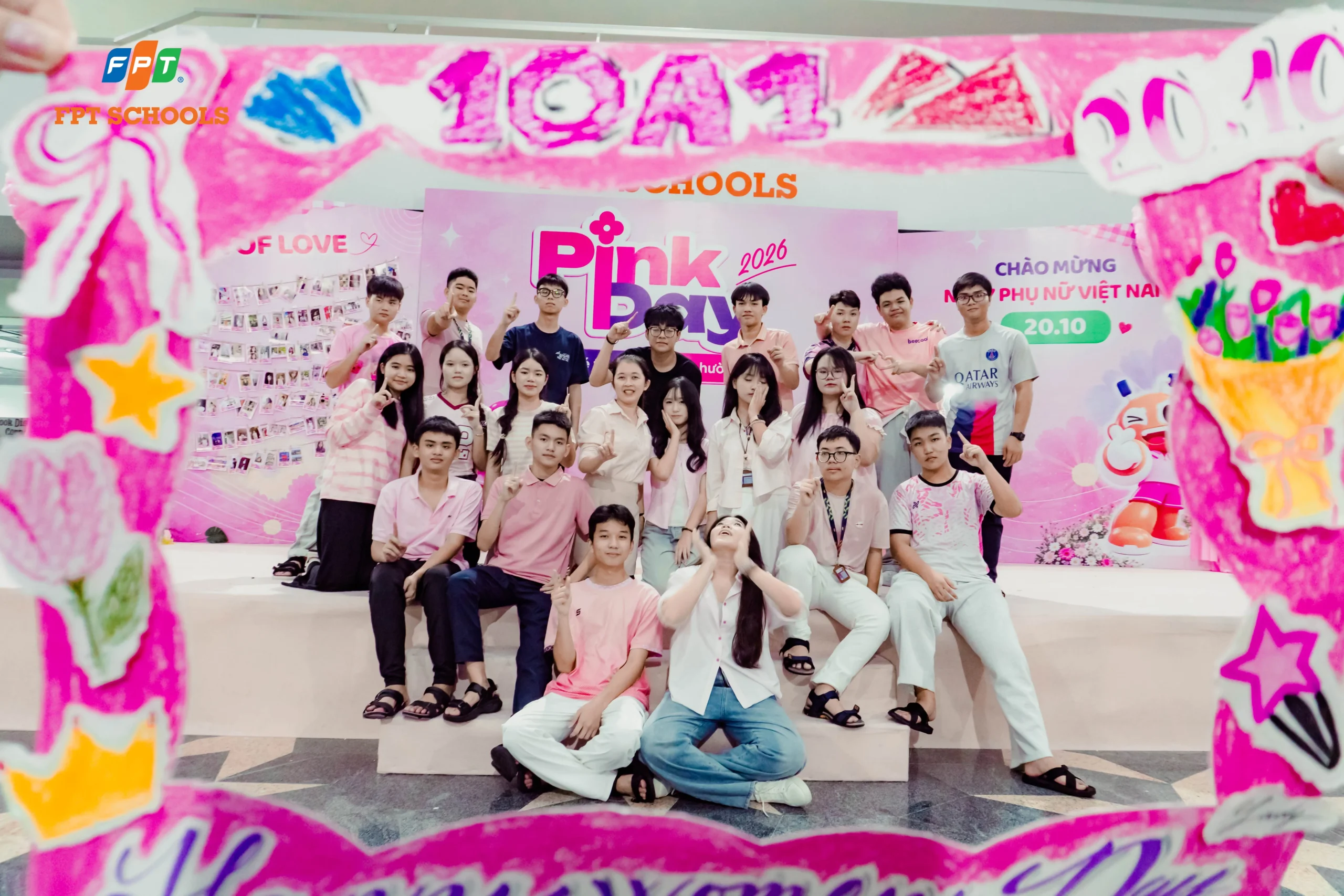 Pink Day 2026 tại Trường THPT FPT Quy Nhơn: Rực rỡ sắc hồng trong ngày 20/10 | FPT Schools