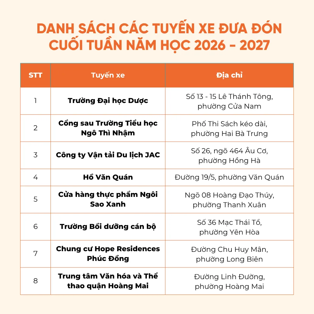 DỊCH VỤ XE TUYẾN - FPT Education DỊCH VỤ XE TUYẾN | FPT Schools