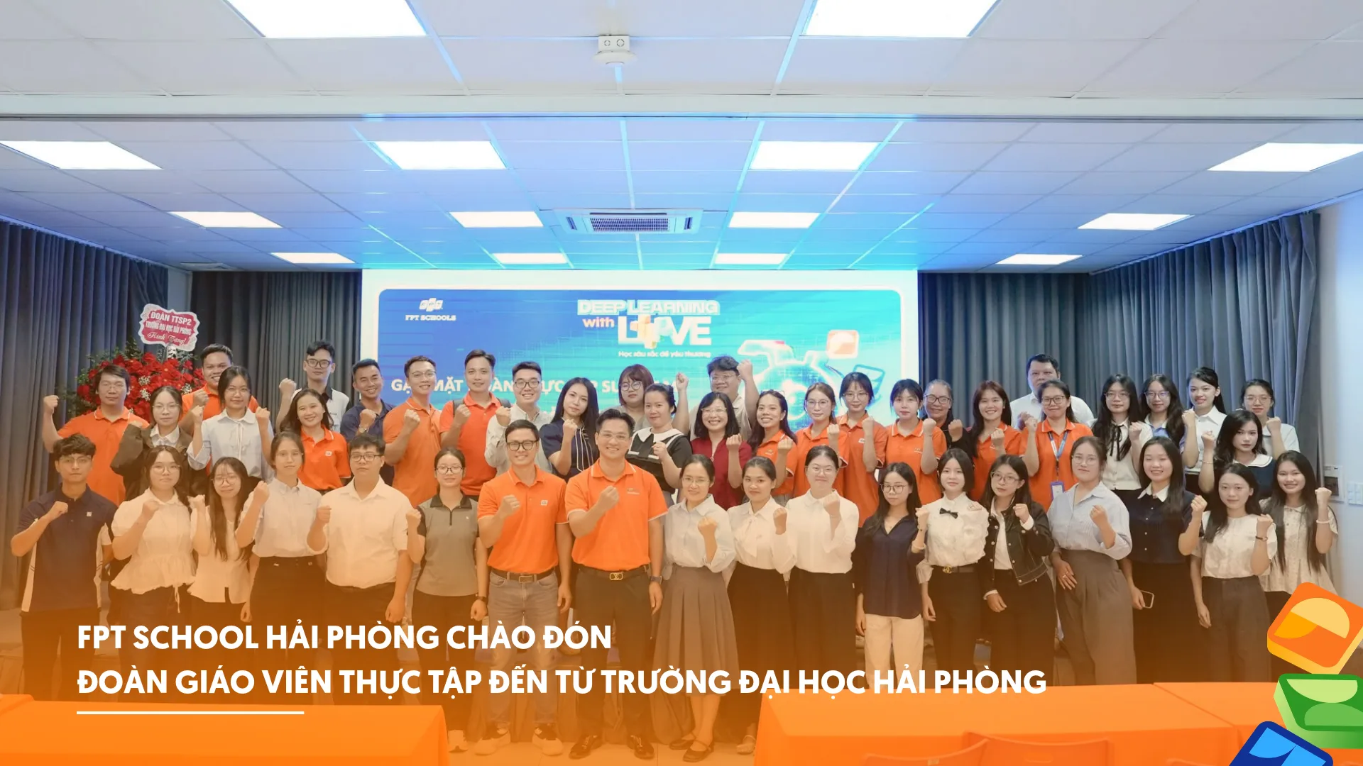 Đoàn sinh viên Trường Đại học Hải Phòng thực tập sư phạm tại FPT School Hải Phòng