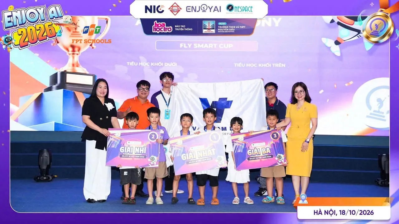 FPT School Bắc Ninh tỏa sáng tại Enjoy AI 2026: Cả 4 đội thi xuất sắc giành vé tham dự vòng quốc tế tại Trung Quốc | FPT Schools