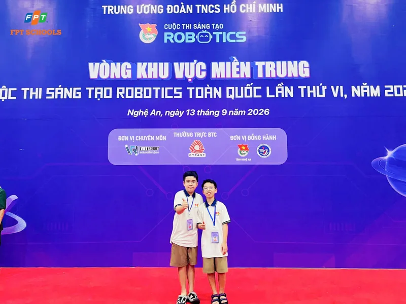 Fschoolers giành vé vào Chung kết toàn quốc Cuộc thi Sáng tạo Robotics 2026 - FPT Education Fschoolers giành vé vào Chung kết toàn quốc Cuộc thi Sáng tạo Robotics 2026 | FPT Schools