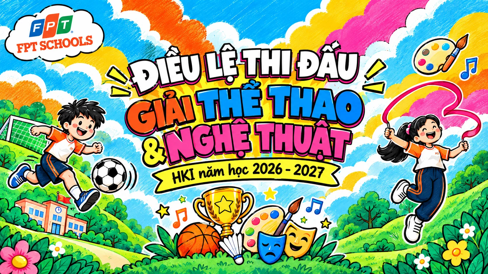 FPT School Cầu Giấy công bố điều lệ thi đấu Giải Thể thao & Nghệ thuật HKI năm học 2026 - 2027 | FPT Schools