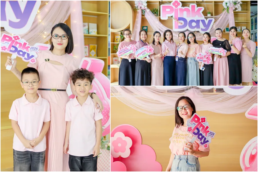 “Cơn bão” màu hường đổ bộ FPT School Cầu Giấy, tạo nên ngày 20/10 ngọt ngào | FPT Schools