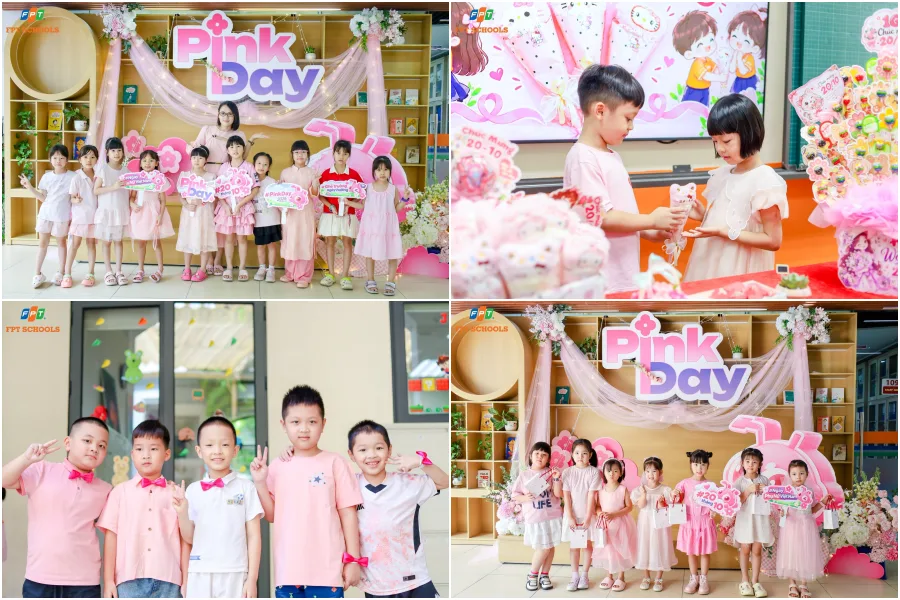 “Cơn bão” màu hường đổ bộ FPT School Cầu Giấy, tạo nên ngày 20/10 ngọt ngào | FPT Schools