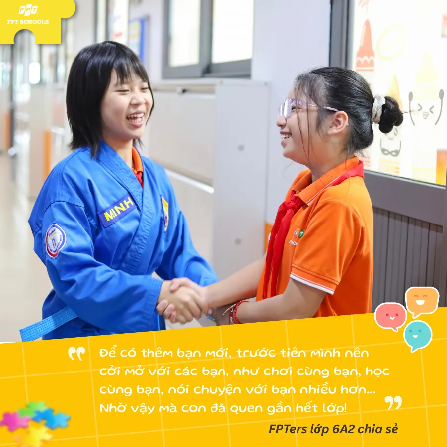 FPTers khối 6 Cầu Giấy "phá băng" ngại ngùng, thêm bạn, thêm vui trong workshop "Mảnh ghép tình bạn" - FPT Education FPTers khối 6 Cầu Giấy "phá băng" ngại ngùng, thêm bạn, thêm vui trong workshop "Mảnh ghép tình bạn" | FPT Schools